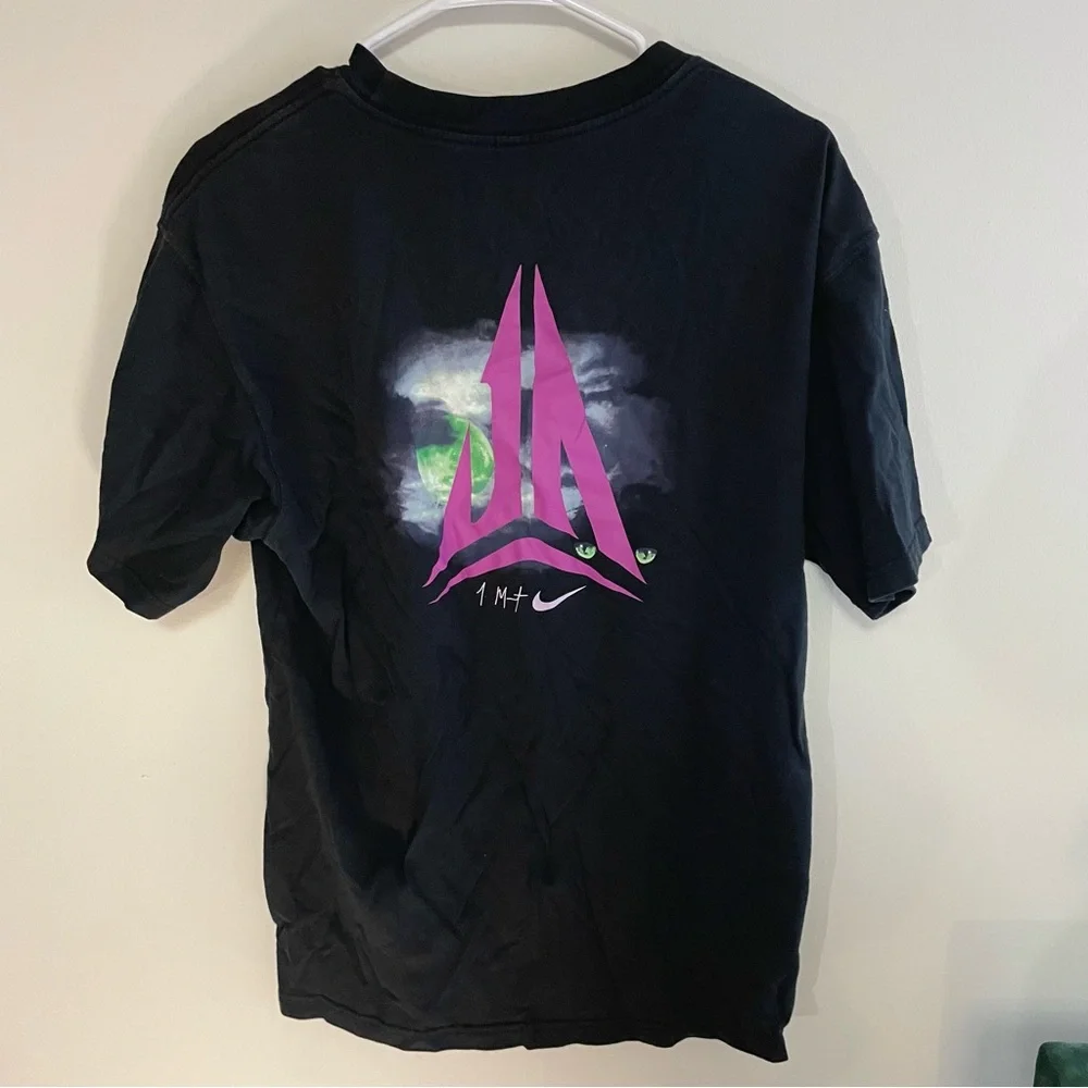 Nike Ja Morant Max90 Night-time GFX Men's Basketball T-Shirt Black Tee 1MT Small